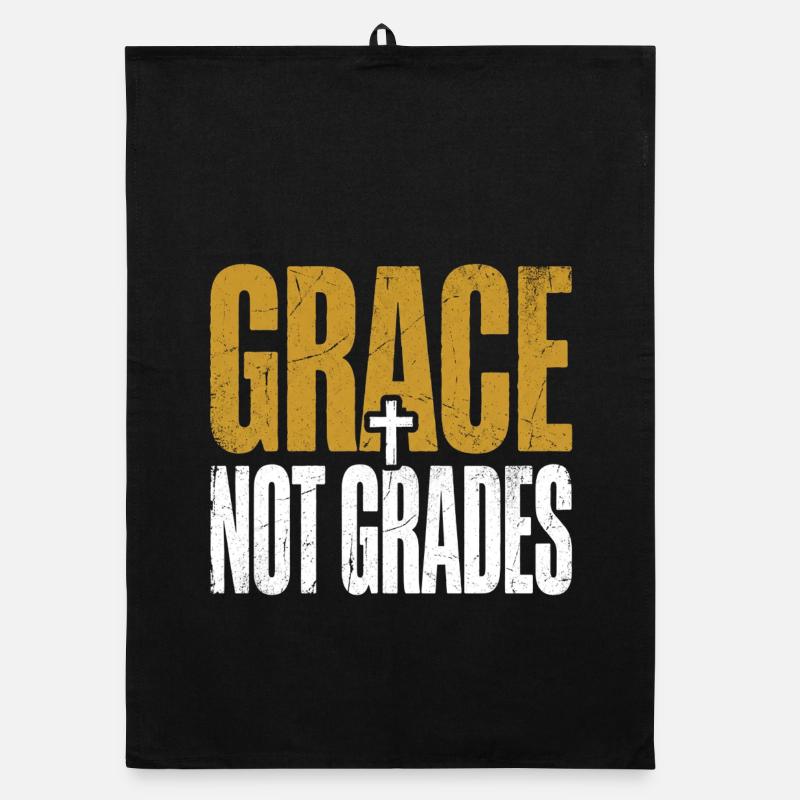 Grace Not Grades Christlicher Lehrer Jesus Glaube Organic Geschirrtuch