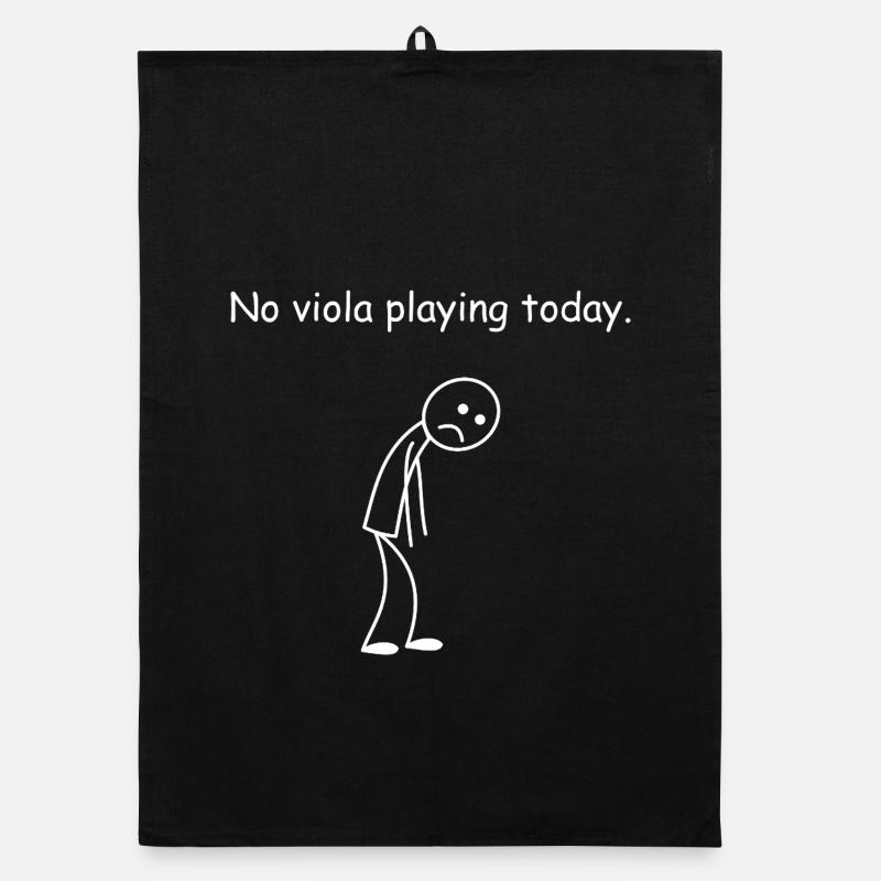 Viola No Viola Playing Today Musicians Organic dish towel