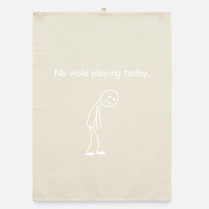 Viola No Viola Playing Today Musicians Organic dish towel