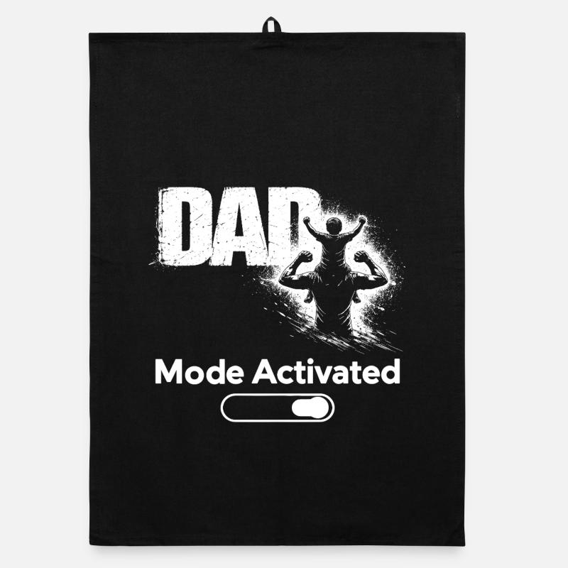 Cadeau du Père Drôle en mode Papa Activé Torchon bio