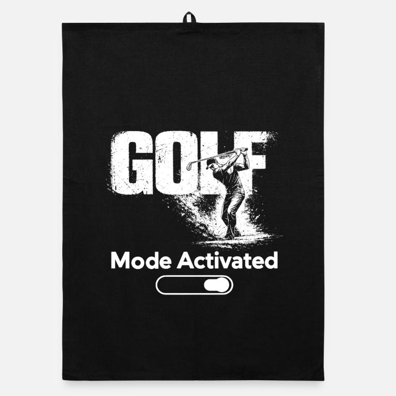 Golf Shirt Golf Mode Activated Golfer Gift Organic Geschirrtuch