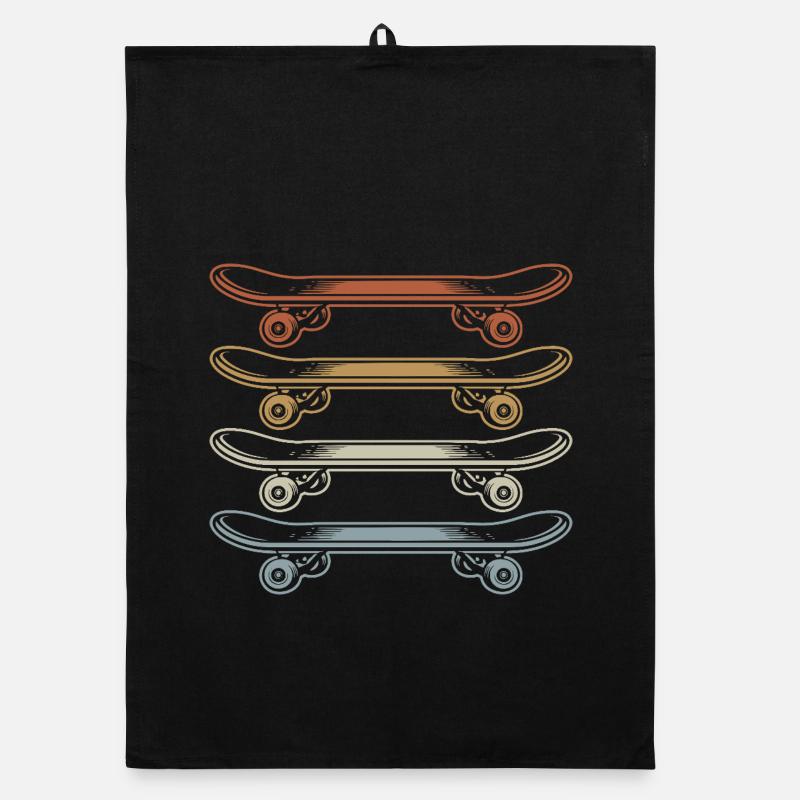 Skateboard | Skater | Skateboarder Gift Organic dish towel
