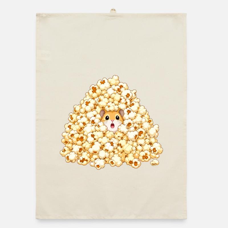 Hamster dans Popcorn Hill Torchon bio