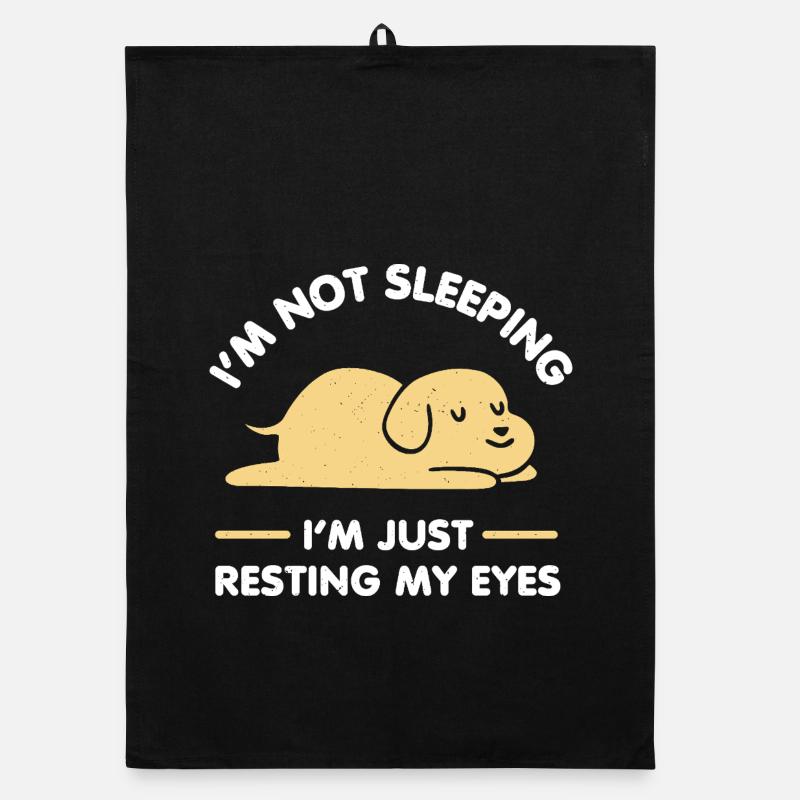 Just Resting My Eyes Organic dish towel