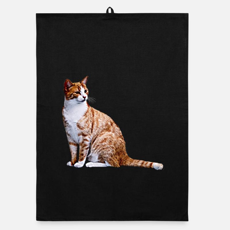 Chat Chat Chat Cat Cats Amour de chat Torchon bio