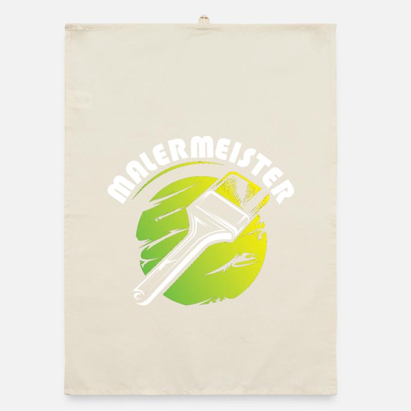 Master Painter Symbol Logo Operation Colors Painter Organic dish towel