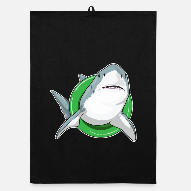 Été de nage dans le ring de nage de requins Torchon bio