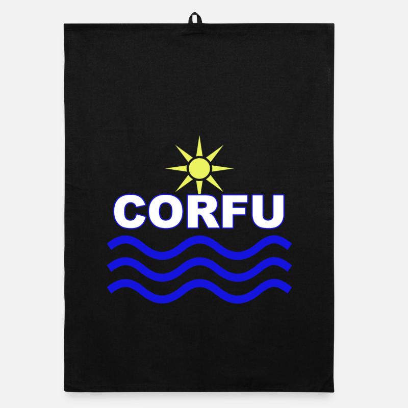 Ondes de Soleil de Corfou Torchon bio