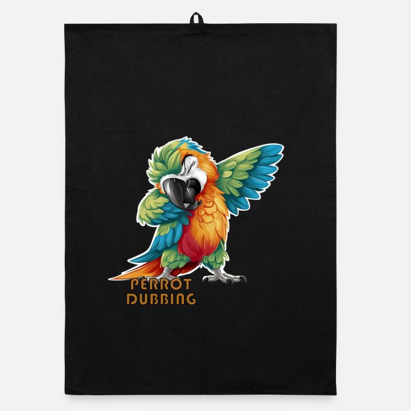 Perrot dubbing Feathered Shards The Tropical Parrot Organic dish towel