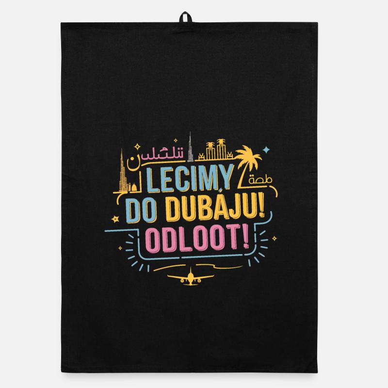 We're flying to Dubai! Organic dish towel