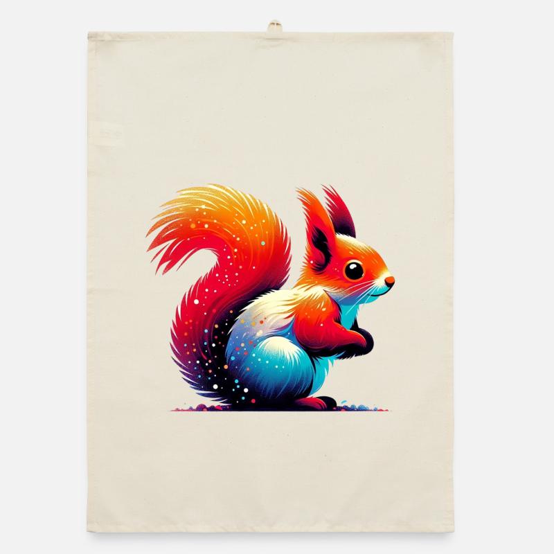 Squirrel Organic dish towel