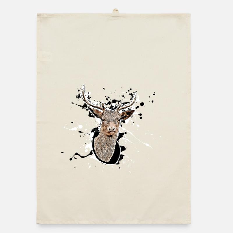 Deer Organic dish towel