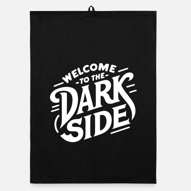 The Dark Side (dark) Organic dish towel