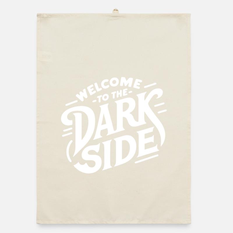 Die dunkle Seite (dunkel) Organic Geschirrtuch