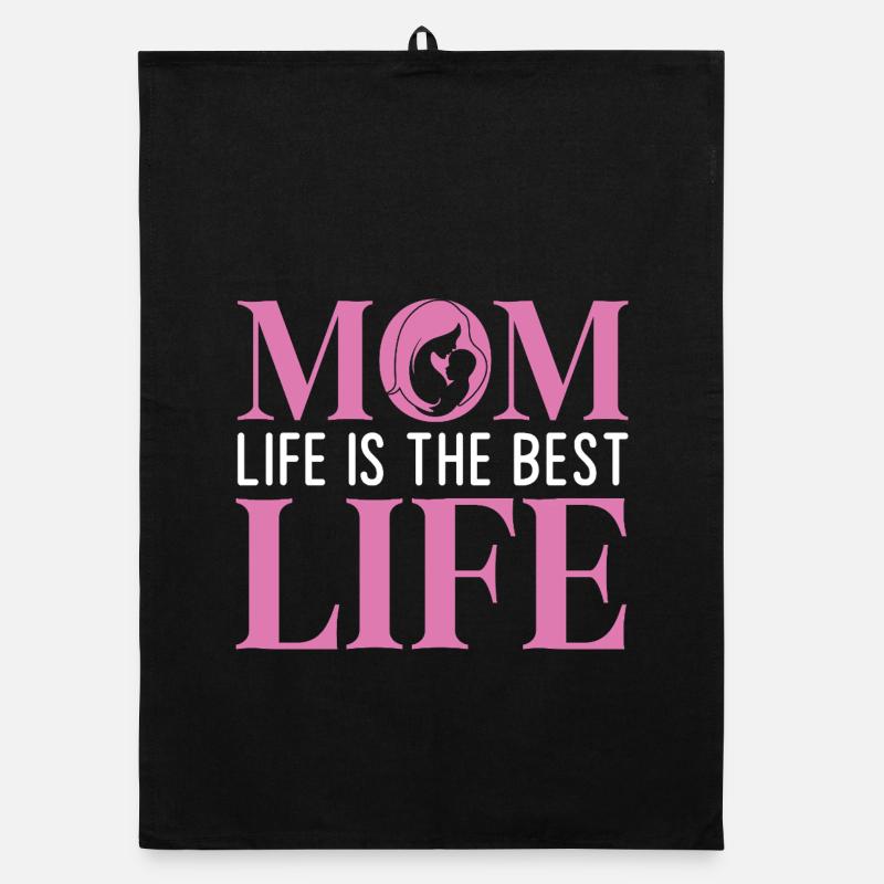 Das Leben der Mutter ist das beste Leben Organic Geschirrtuch