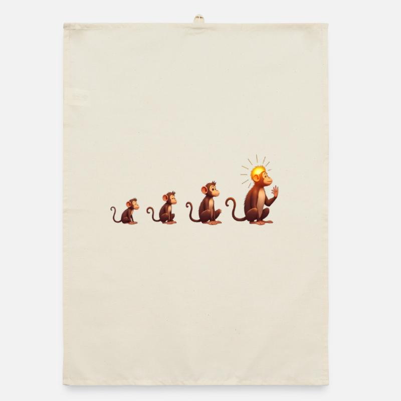 Évolution des singes à tête solaire Torchon bio