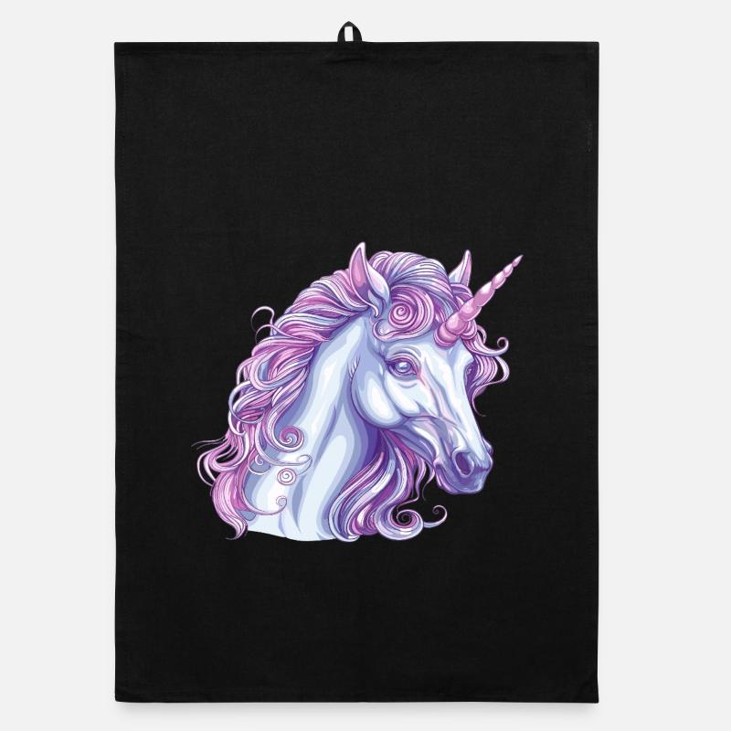Licorne enchantée Expression magique Torchon bio