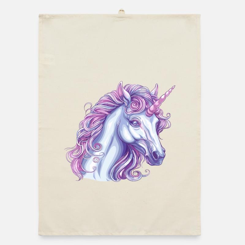 Enchanted Unicorn Magical Expression Organic dish towel