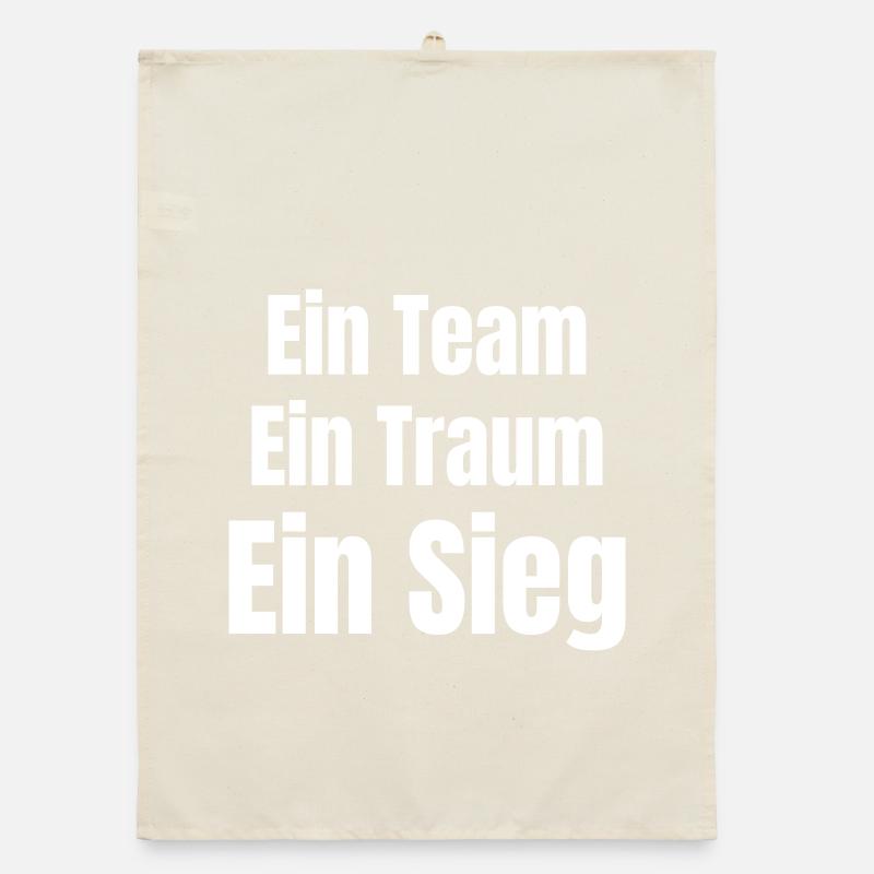 Ein Team Ein Traum Ein Sieg Organic Geschirrtuch