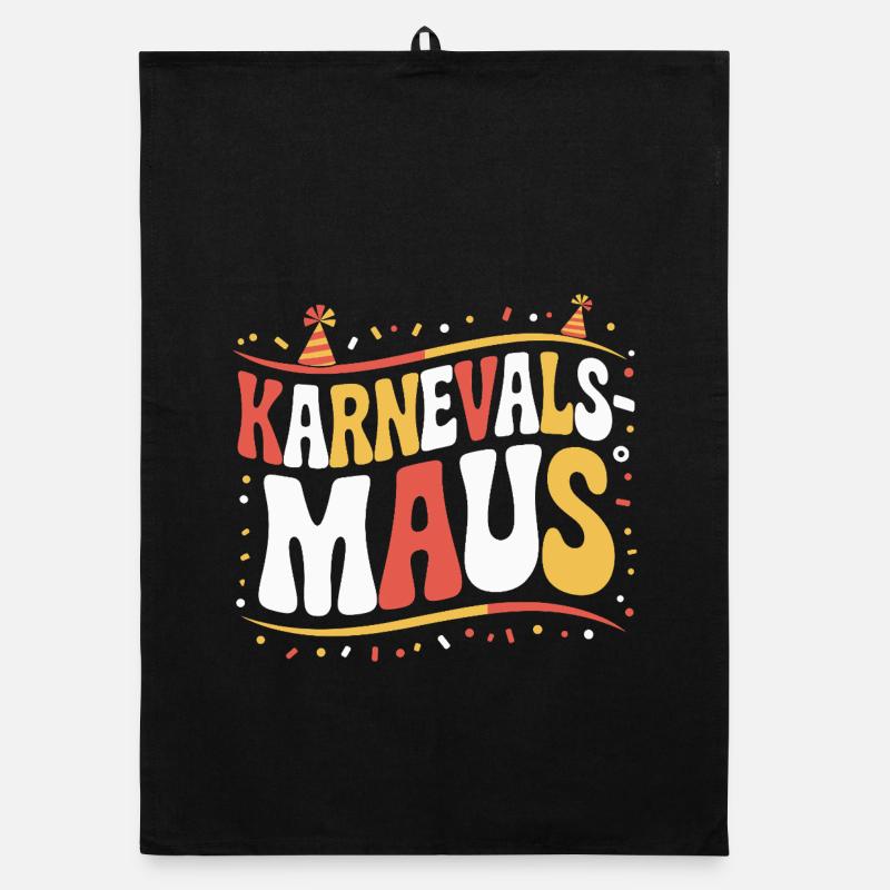 Karnevalsmaus Karneval Köln Kölner Karnevals Maus Organic Geschirrtuch