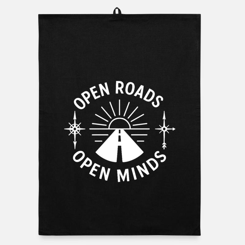 Open streets, open thoughts Organic dish towel