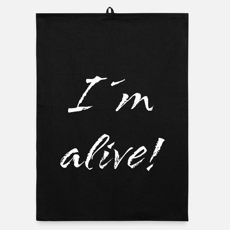 I ́m alive Organic dish towel