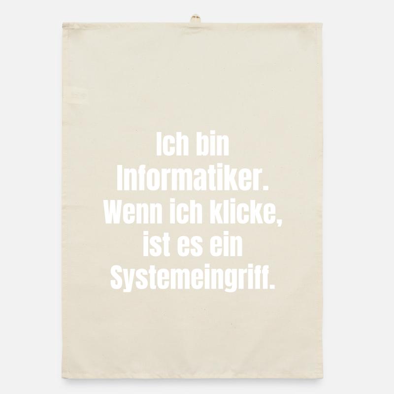 I am Informantiker System Intervention Organic dish towel