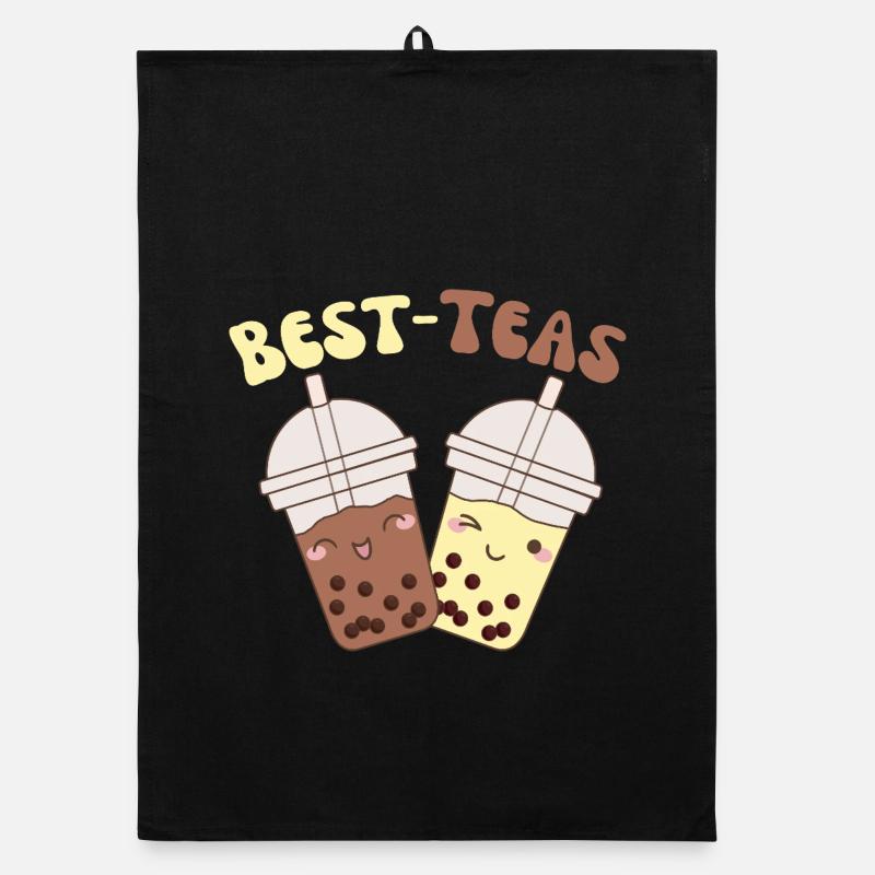 Best-Teas cute kawaii bubble tea boba tea Organic Geschirrtuch