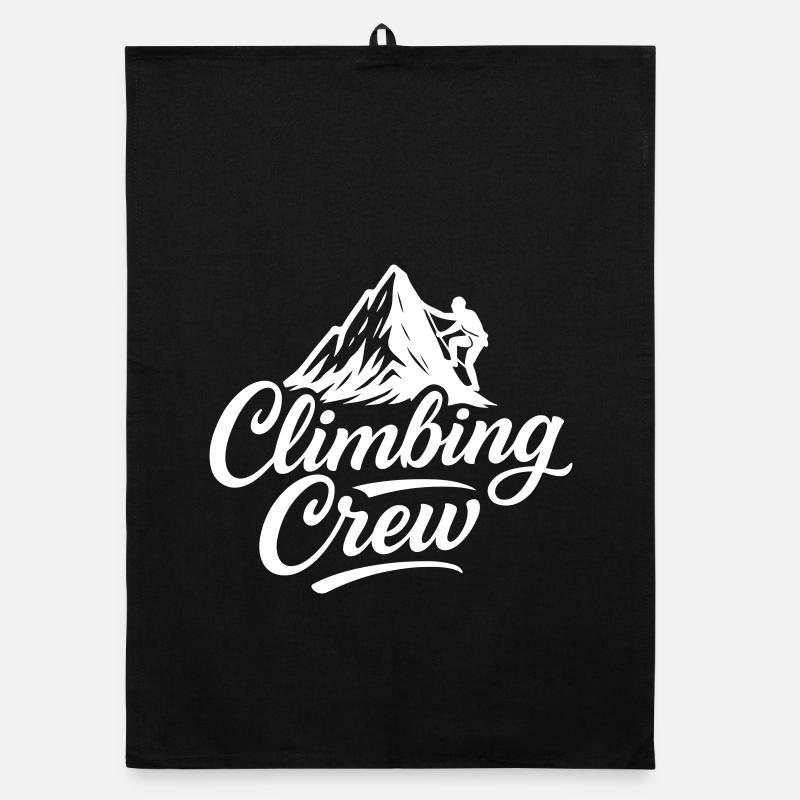 Climbing Crew Mountains Mountaineering Organic dish towel