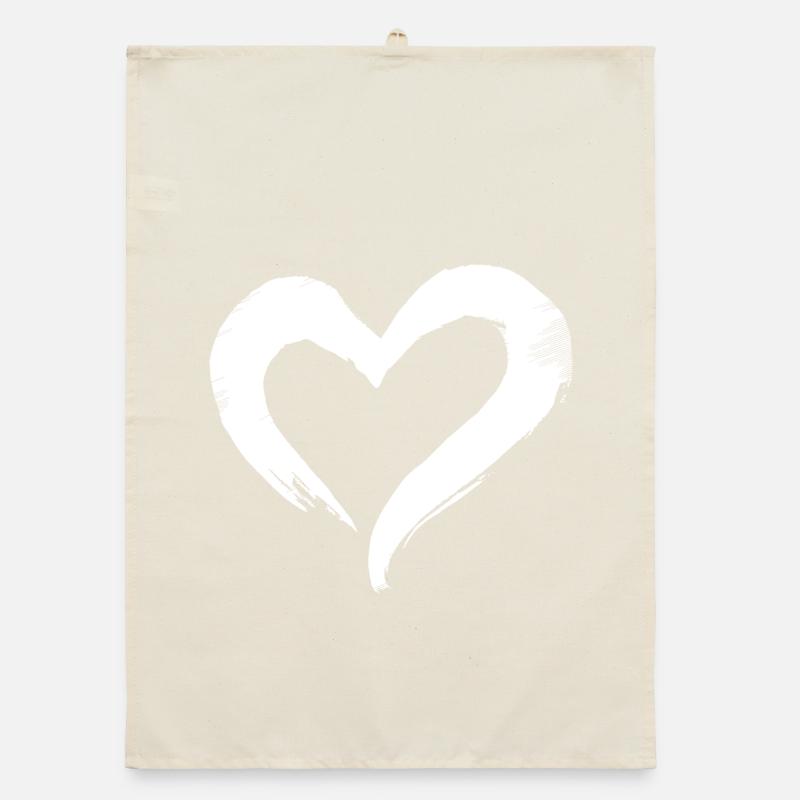 Herz Organic Geschirrtuch