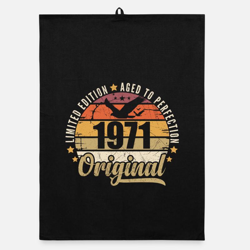 Geburtstagsgeschenk 1971 Original 1971 Organic Geschirrtuch