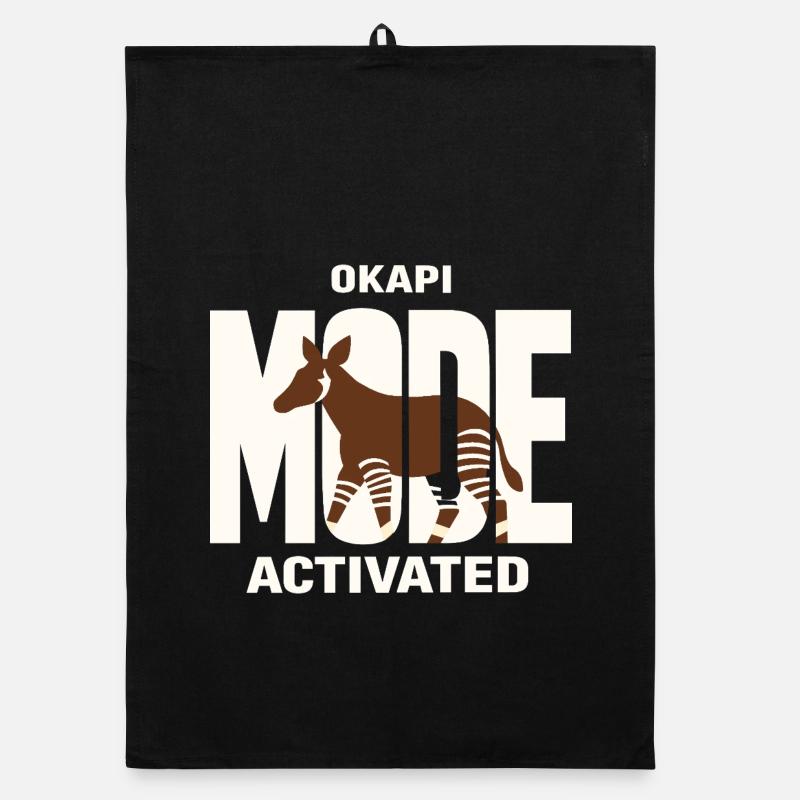 Okapi-liebhaber Okapi-tier Seltene Tierweltliebe Organic Geschirrtuch