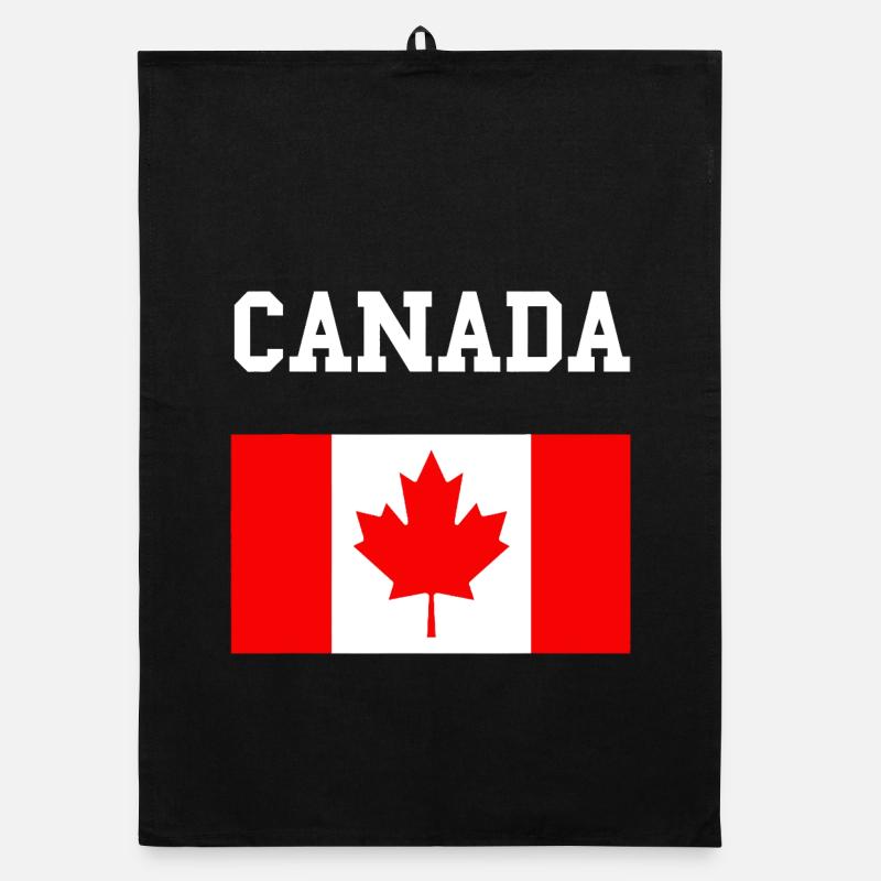 Maple Leaf Canada Flag Organic dish towel