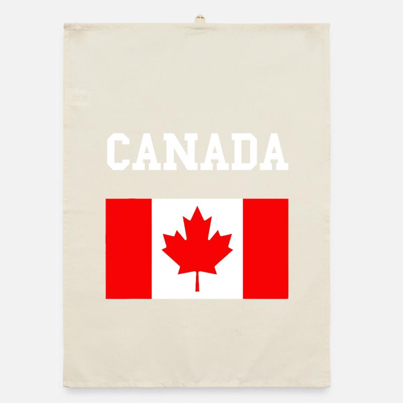 Maple Leaf Canada Flag Organic dish towel
