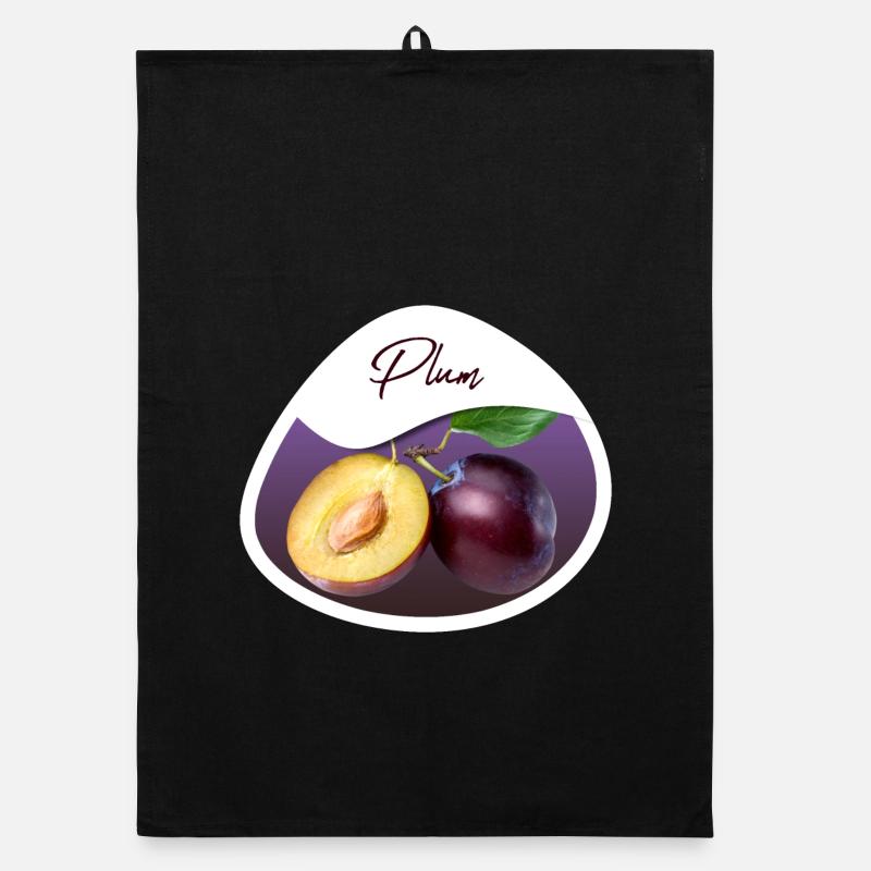 Plum - Organic Geschirrtuch - Schwarz