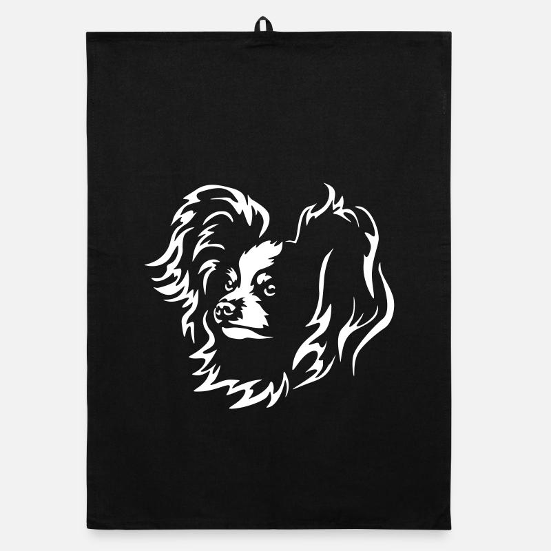Tête papillon « Black Edition » Torchon bio