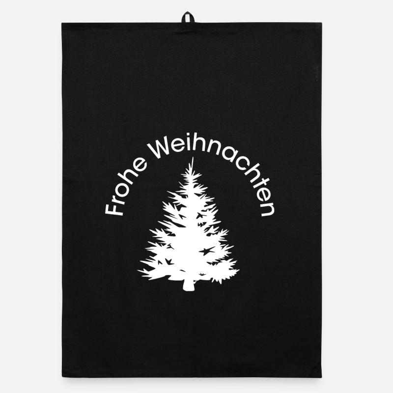 Joyeux Noël icône forêts forêt Noël graphique Torchon bio