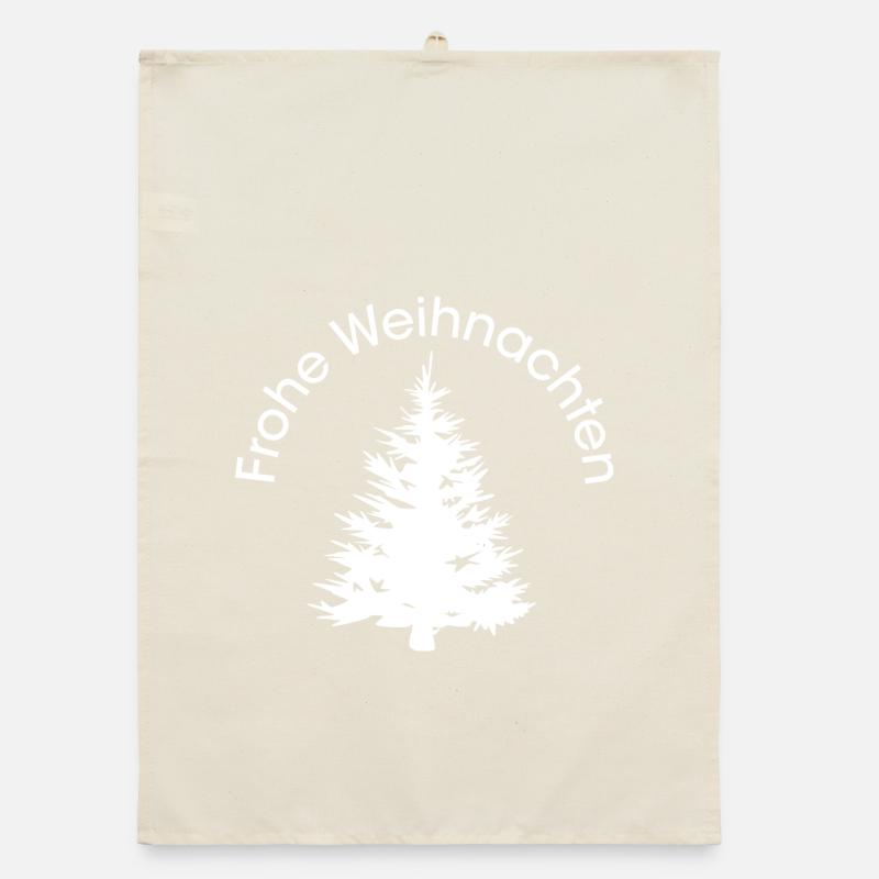 Joyeux Noël icône forêts forêt Noël graphique Torchon bio