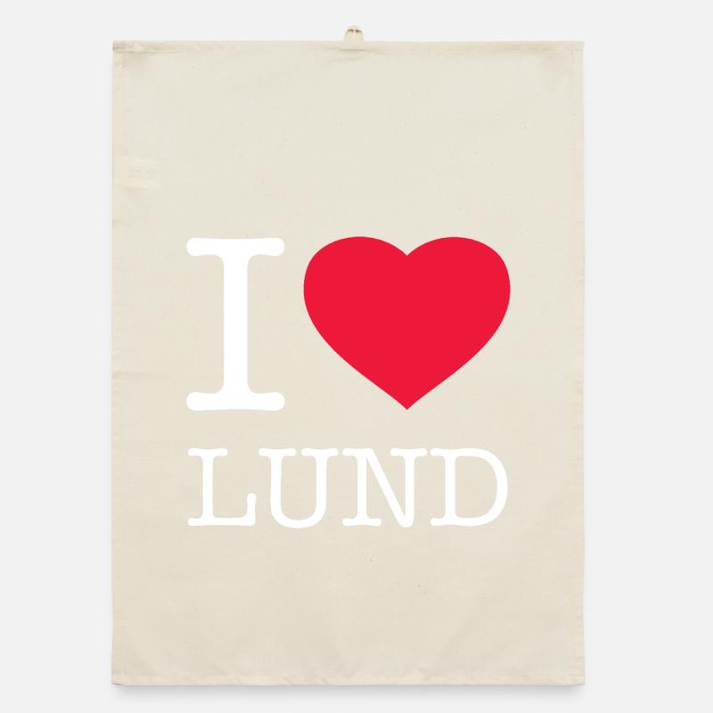 I LOVE LUND Organic Geschirrtuch