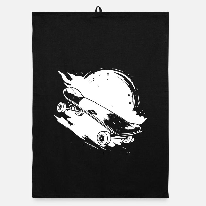 Dessin de skateboard Torchon bio