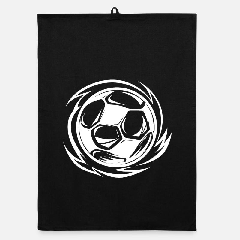 Fußball Zeichnung Organic Geschirrtuch