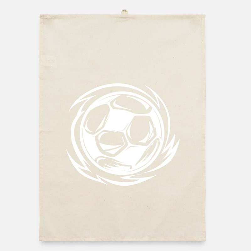 Soccer Drawing Organic dish towel
