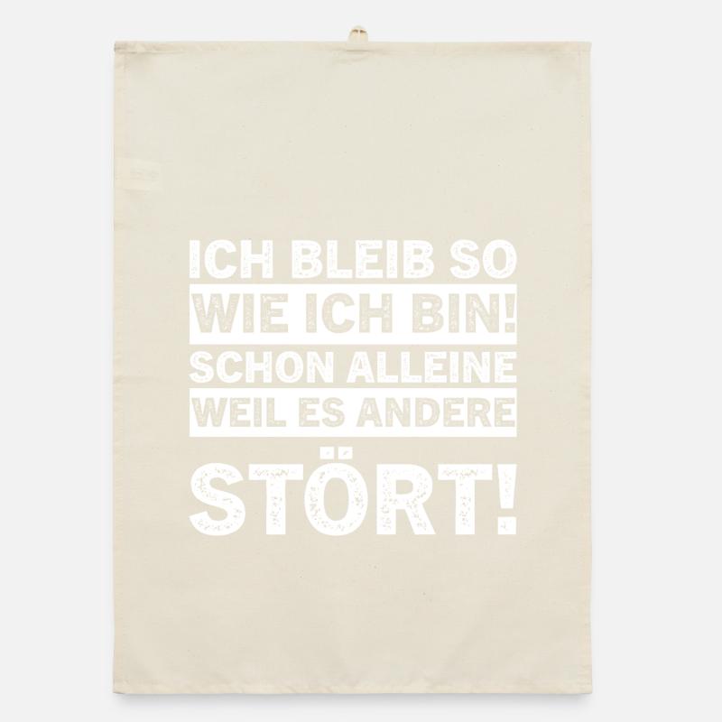 Je reste comme je suis juste parce que c'est le cas Torchon bio