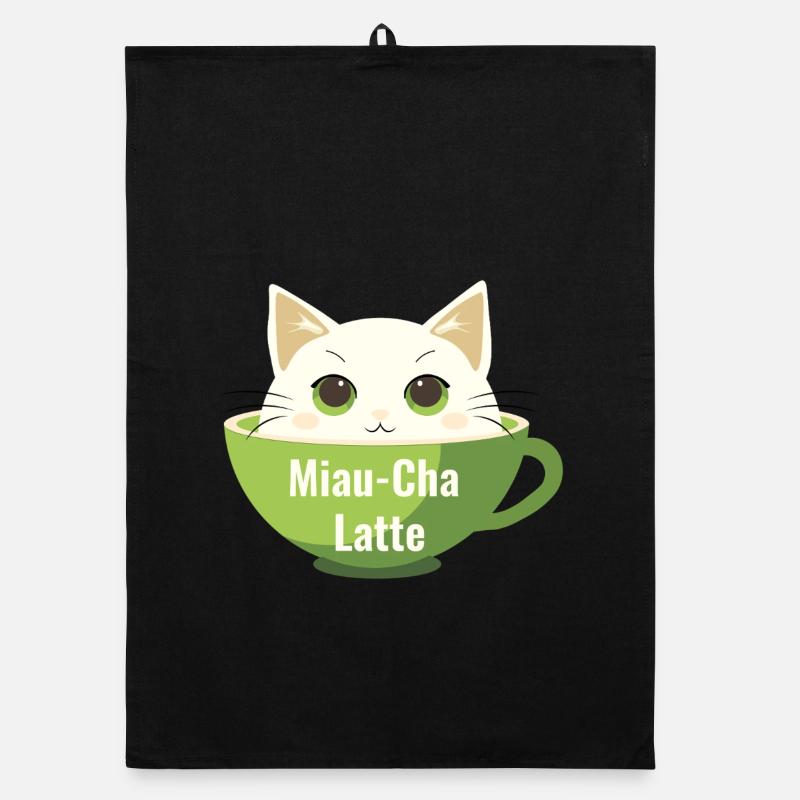 Miau-Cha Latte Organic Geschirrtuch