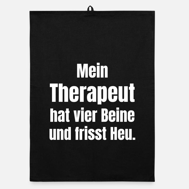 Pferd als Therapeut Organic Geschirrtuch