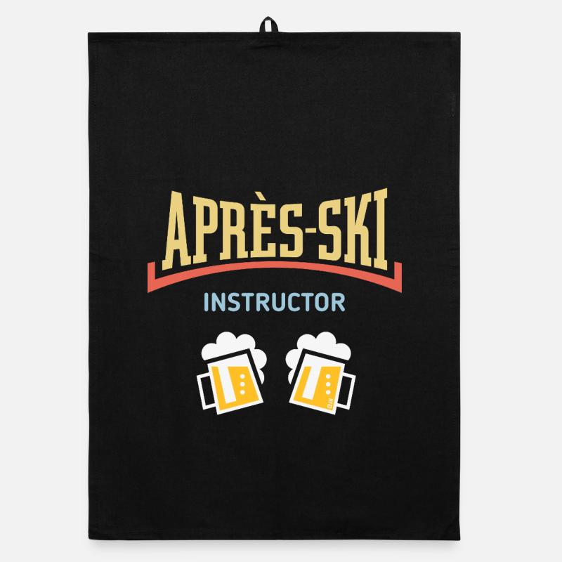 Après-Ski Instructor (Beer Après-Ski Concave / 5C) Organic dish towel