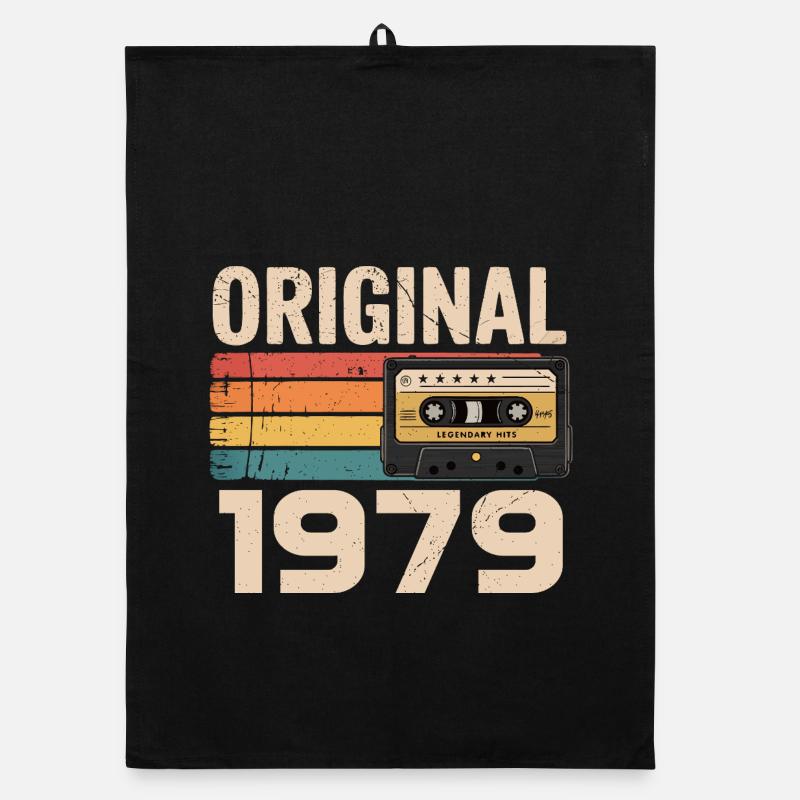 Originaler Retro-Geburtstag 1979 Organic Geschirrtuch