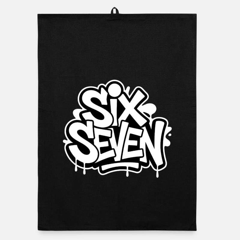 Six Seven 67 - Funny Gen Alpha Memes Organic dish towel