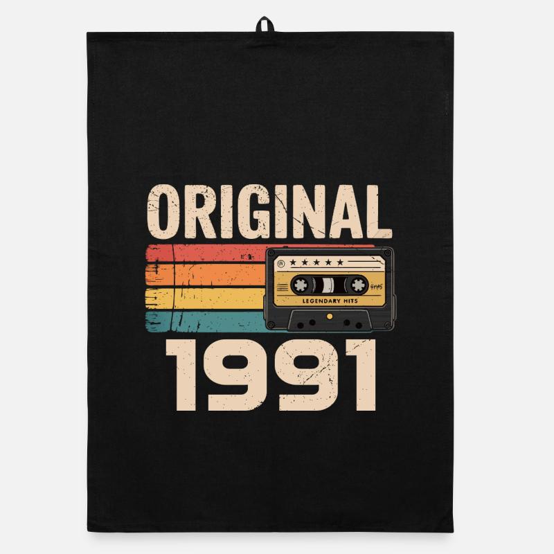 Originaler 1991er Retro-Geburtstag 1991 Organic Geschirrtuch