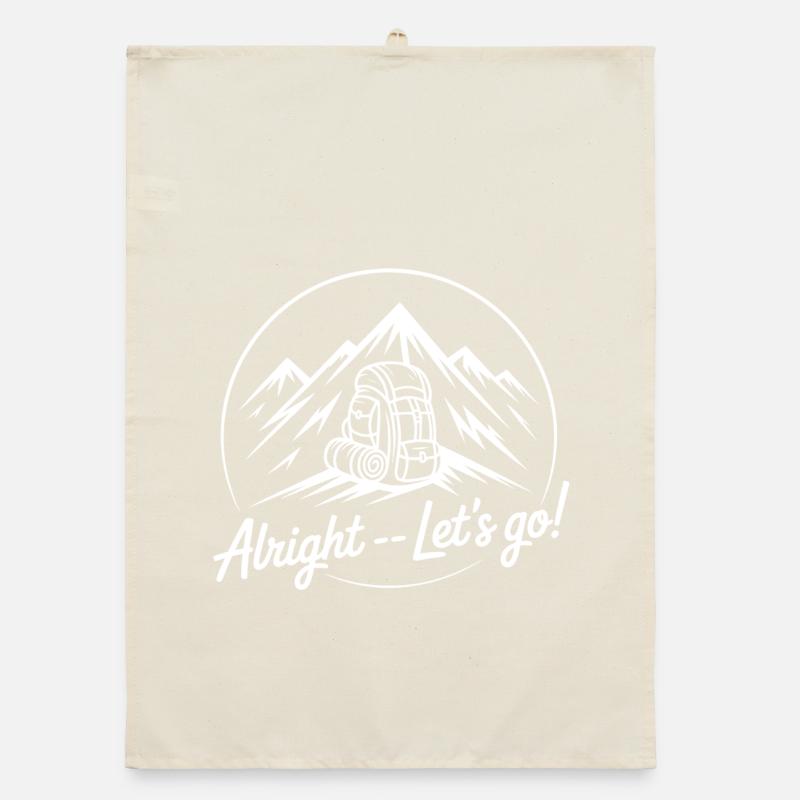 Bergabenteuer mit Rucksack Organic Geschirrtuch